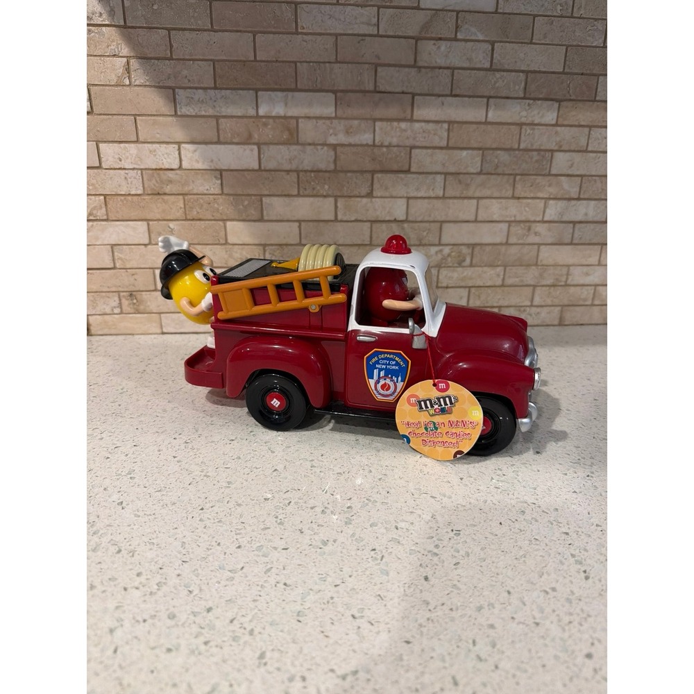 Vintage M&M‎ Reds Firehouse Candy Dispenser Truck